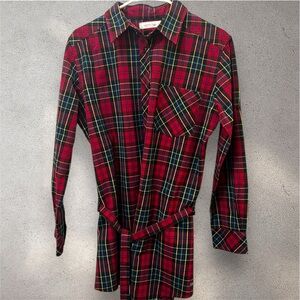 Red Plaid Men's Shirt